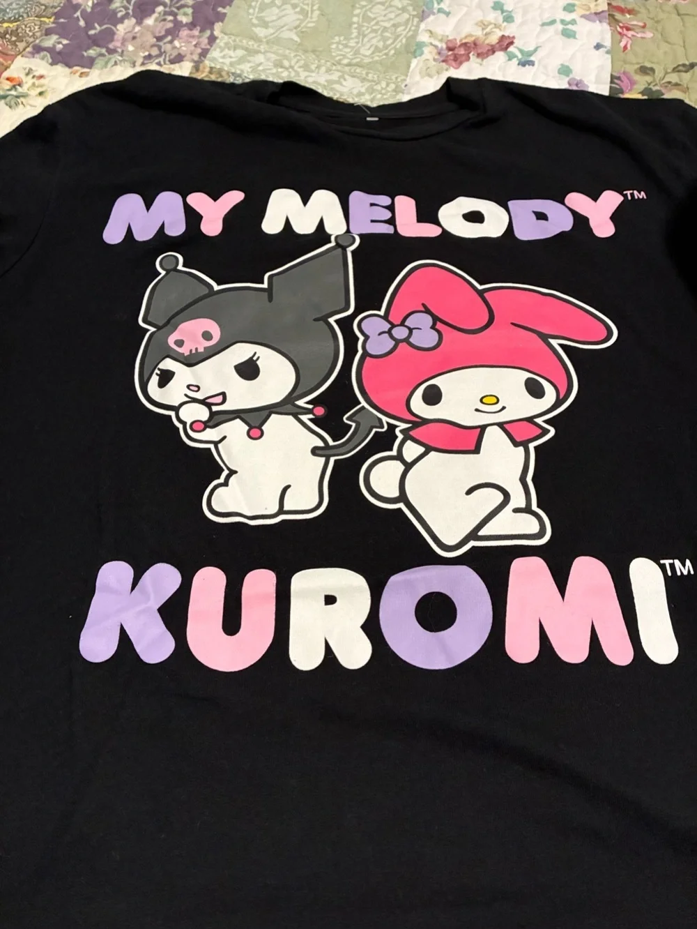 2 piece NWT SANRIO KUROMI Plush Pillow and top